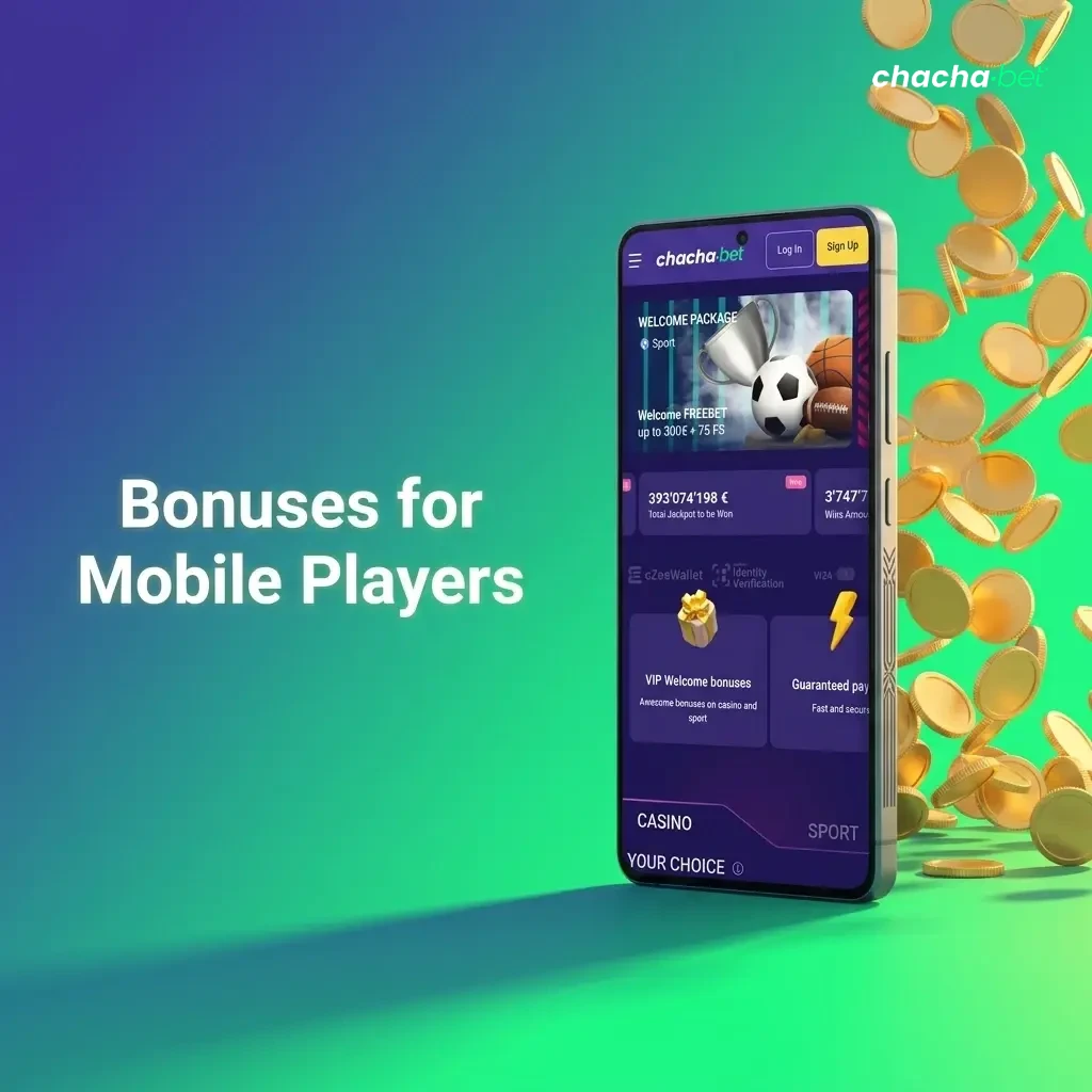 Mobile player bonuses including welcome deposit match up to €10,000 plus 800 free spins and free bet offers