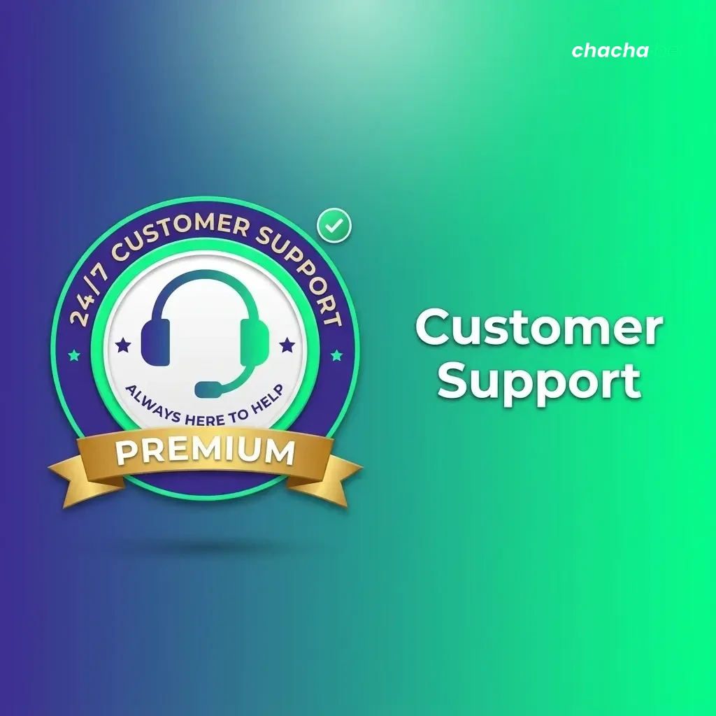 Chachabet 24/7 customer support channels including live chat, email, and FAQ section for fast assistance