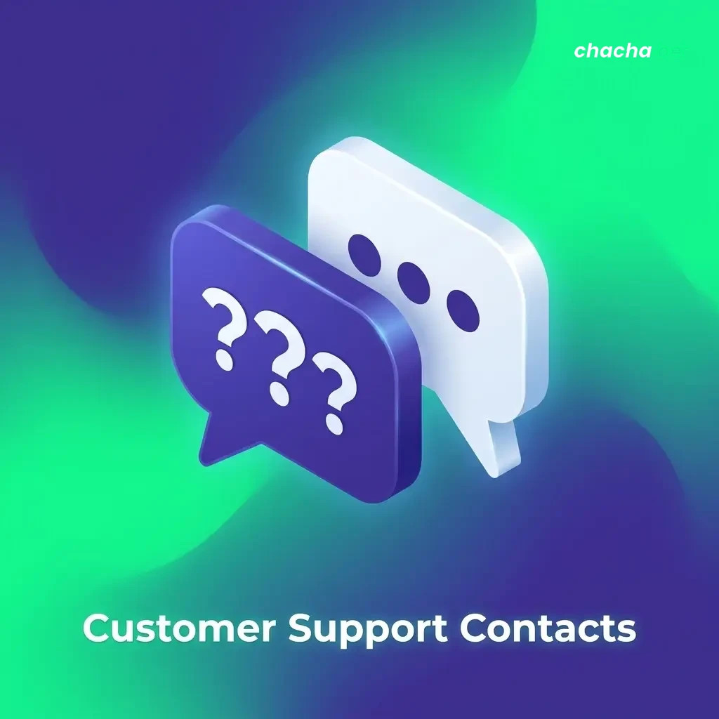 Chachabet customer support contacts including live chat, email, and help centre options for payment issues