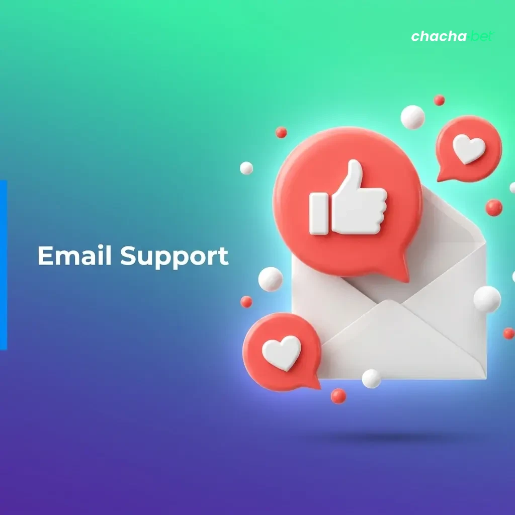 Customer support email icon for KYC submissions, complaints, and account queries with 24-hour response time