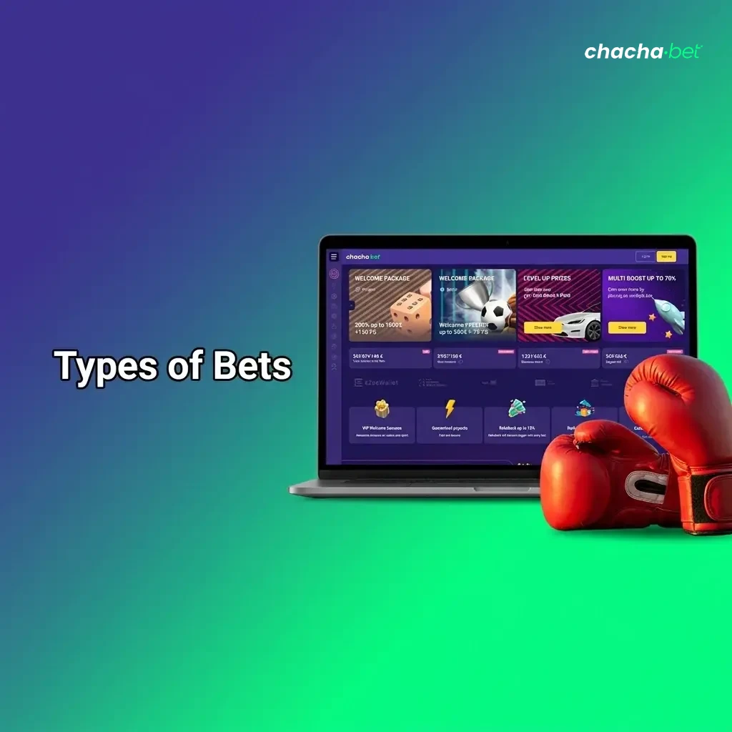 Diagram showing three bet types: single, express accumulator, and system bet with combination coverage options