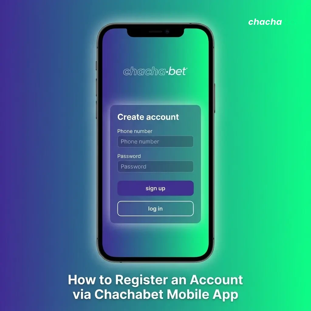 Chachabet mobile app registration screen on iOS showing account setup steps for Netherlands users