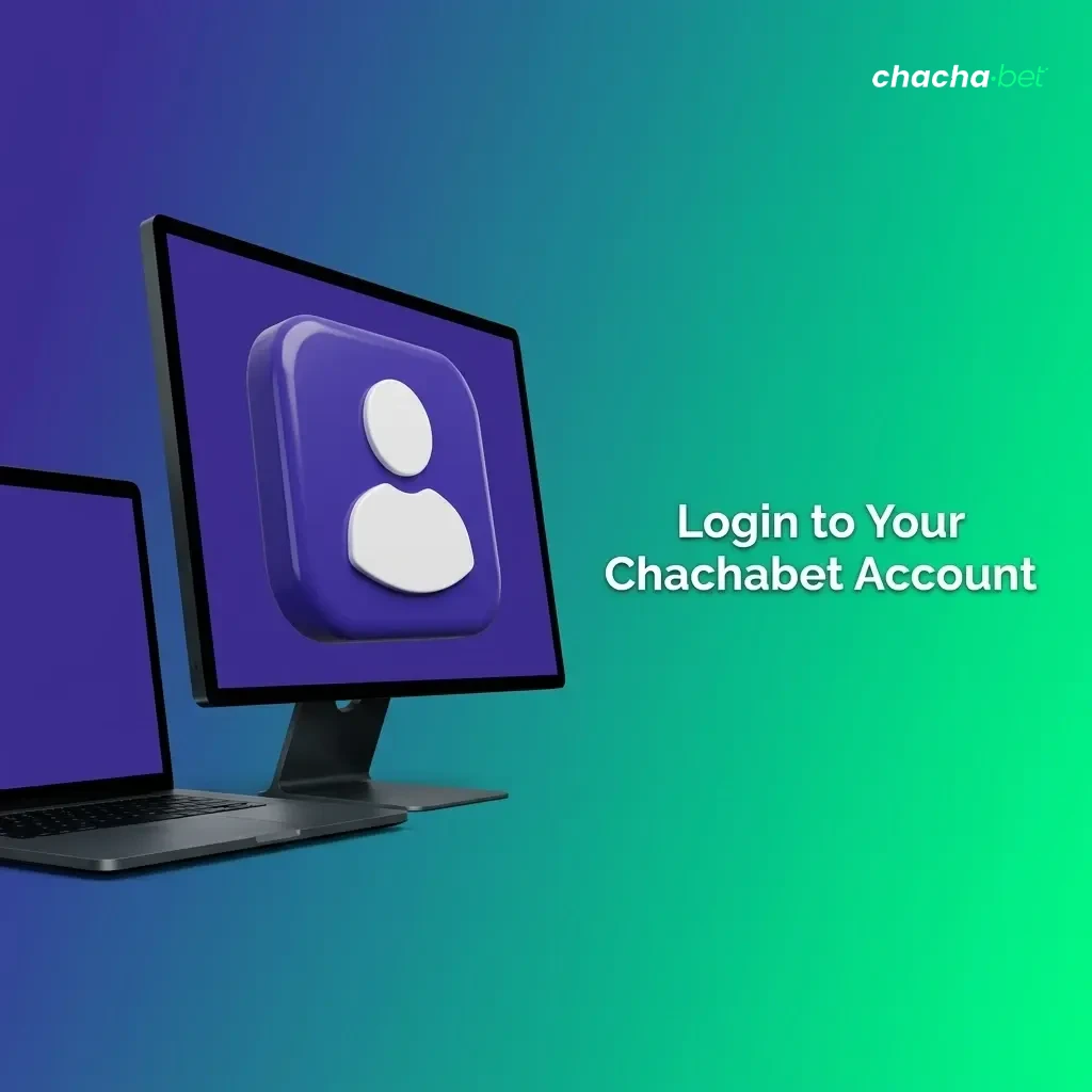 Chachabet login page showing email and password fields with a submit button to access your casino account