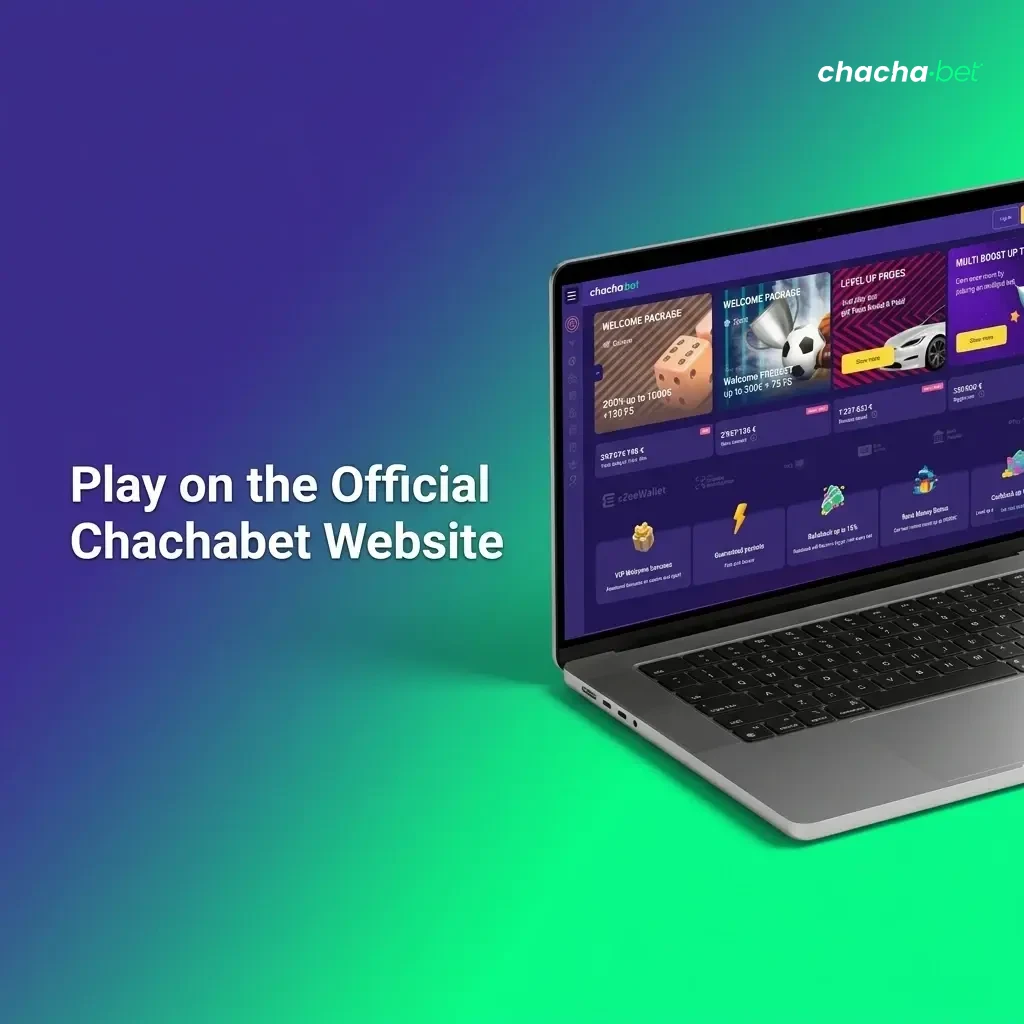 Official Chachabet website accessible via browser with full betting markets, casino games, and account management tools available