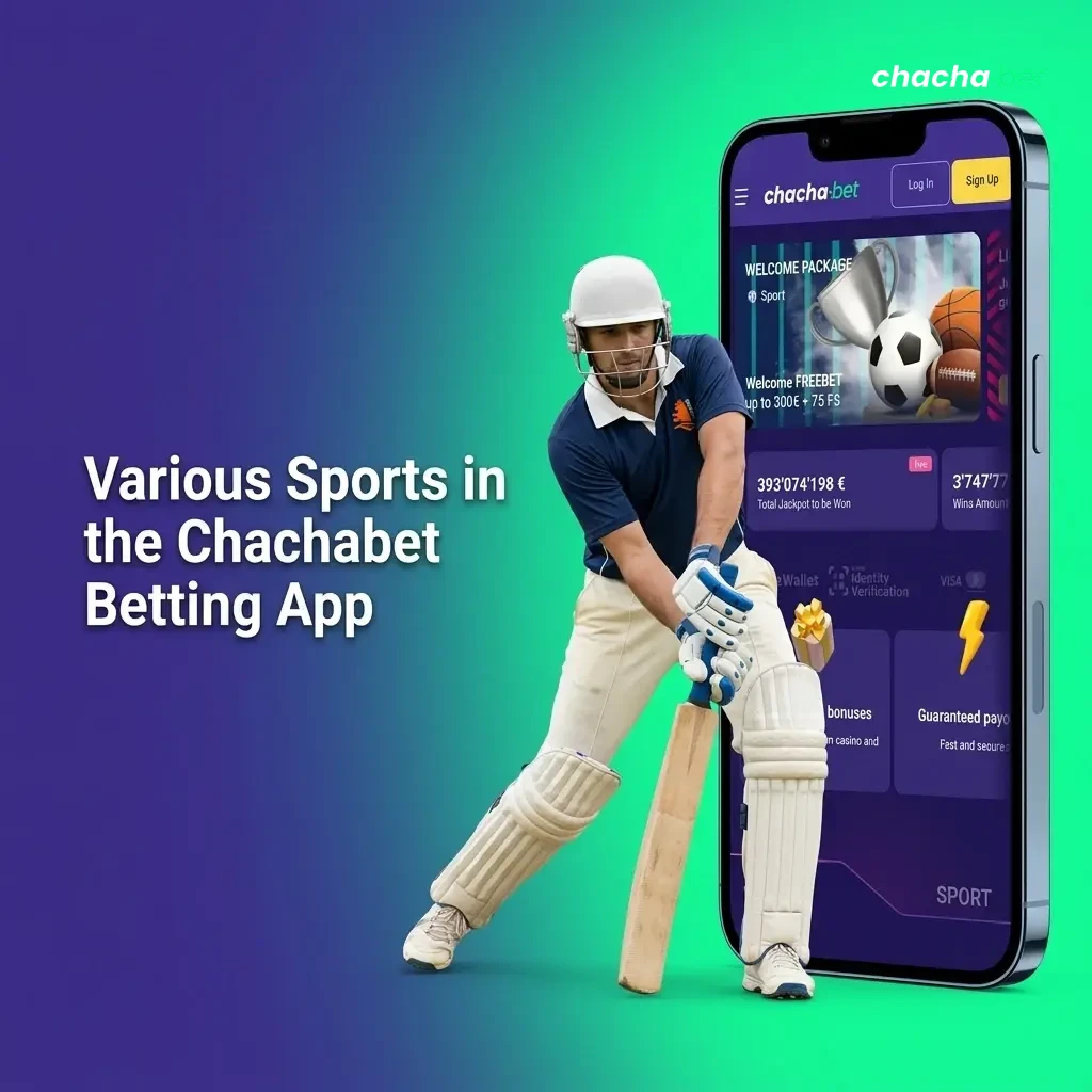 Chachabet app sports betting options including football, basketball, tennis, eSports and more for Netherlands users